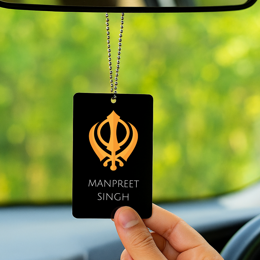 Personalized Car Hanging - Khalsa