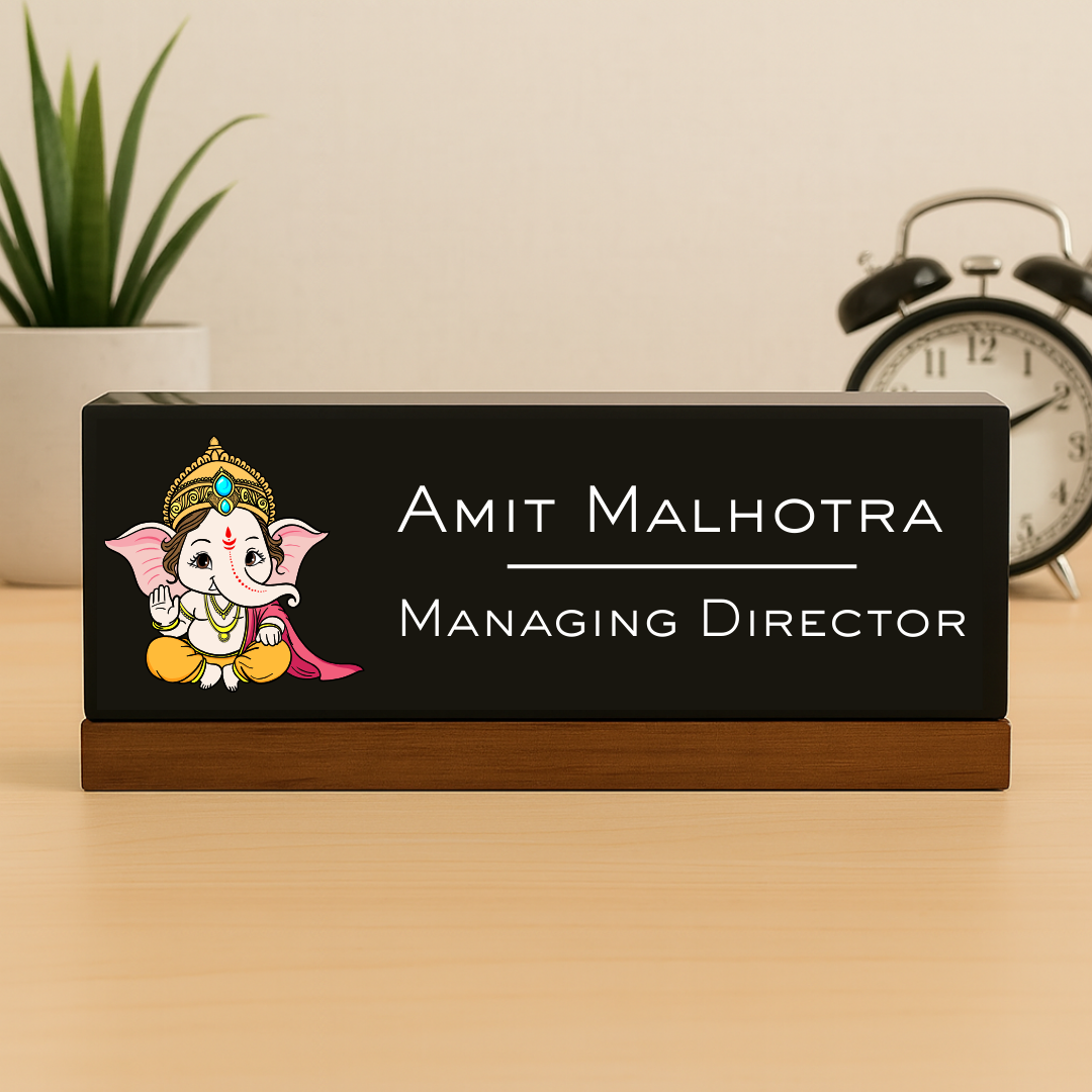 Executive Desk Name Plate for Ganesha