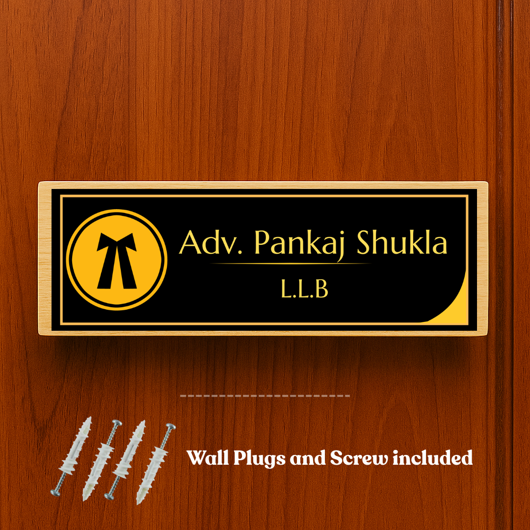 Door Name Plate for Advocates
