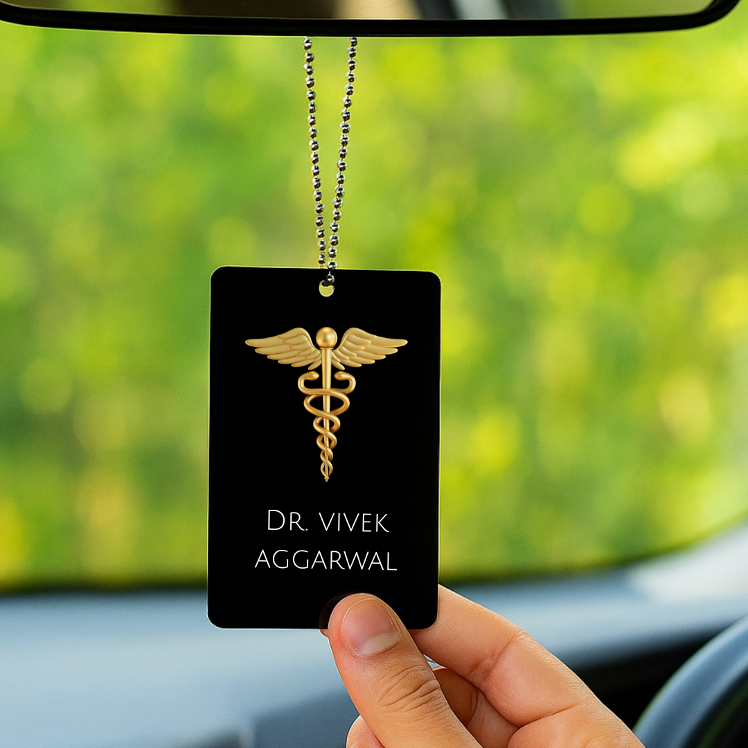 Personalized Car Hanging - Doctor