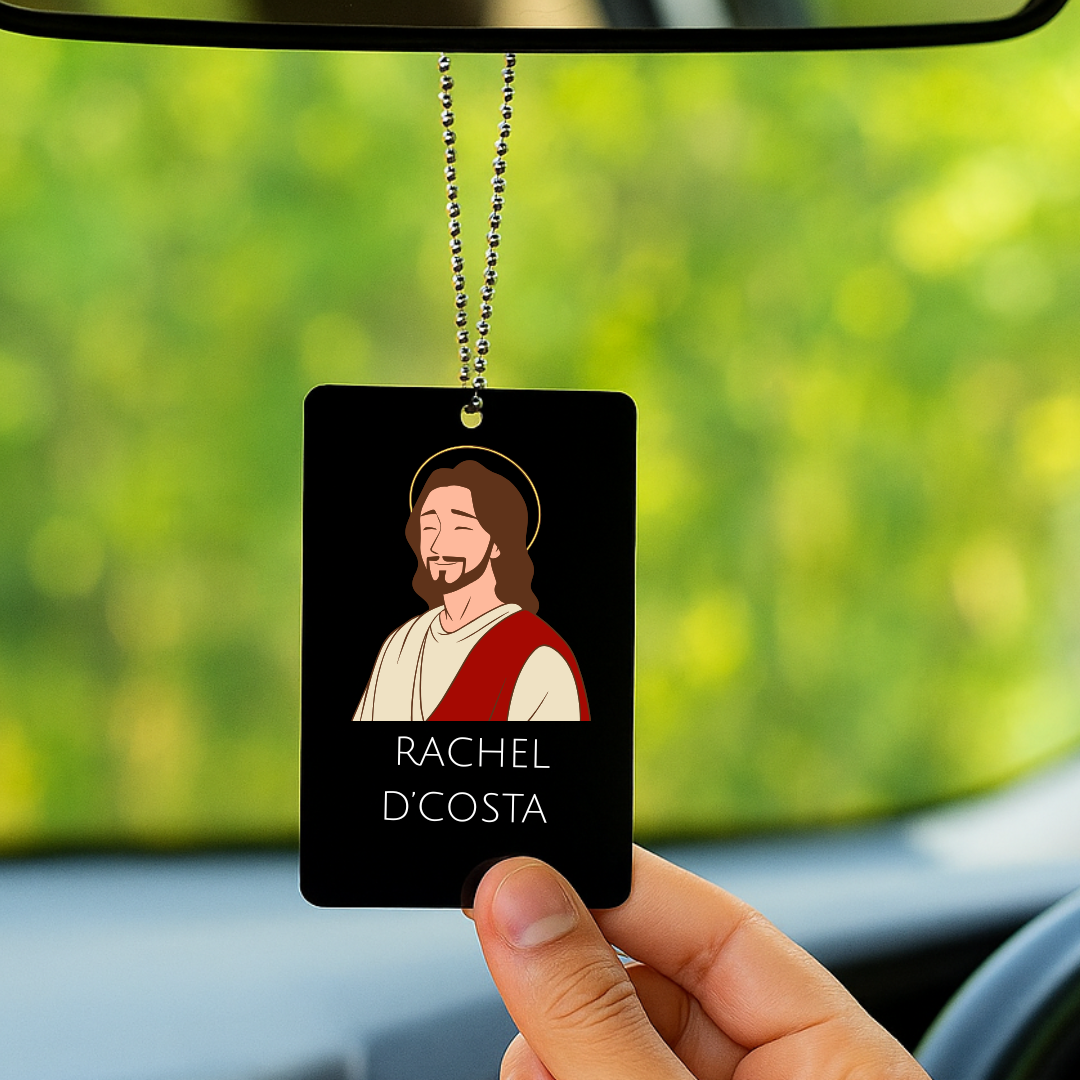 Personalized Car Hanging - Christ
