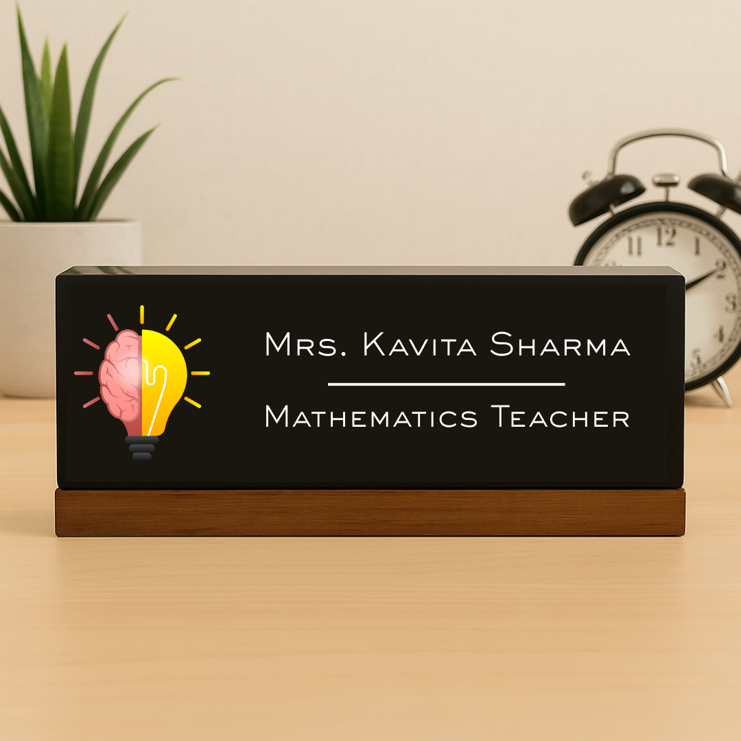 Executive Desk Name Plate for Best Teacher