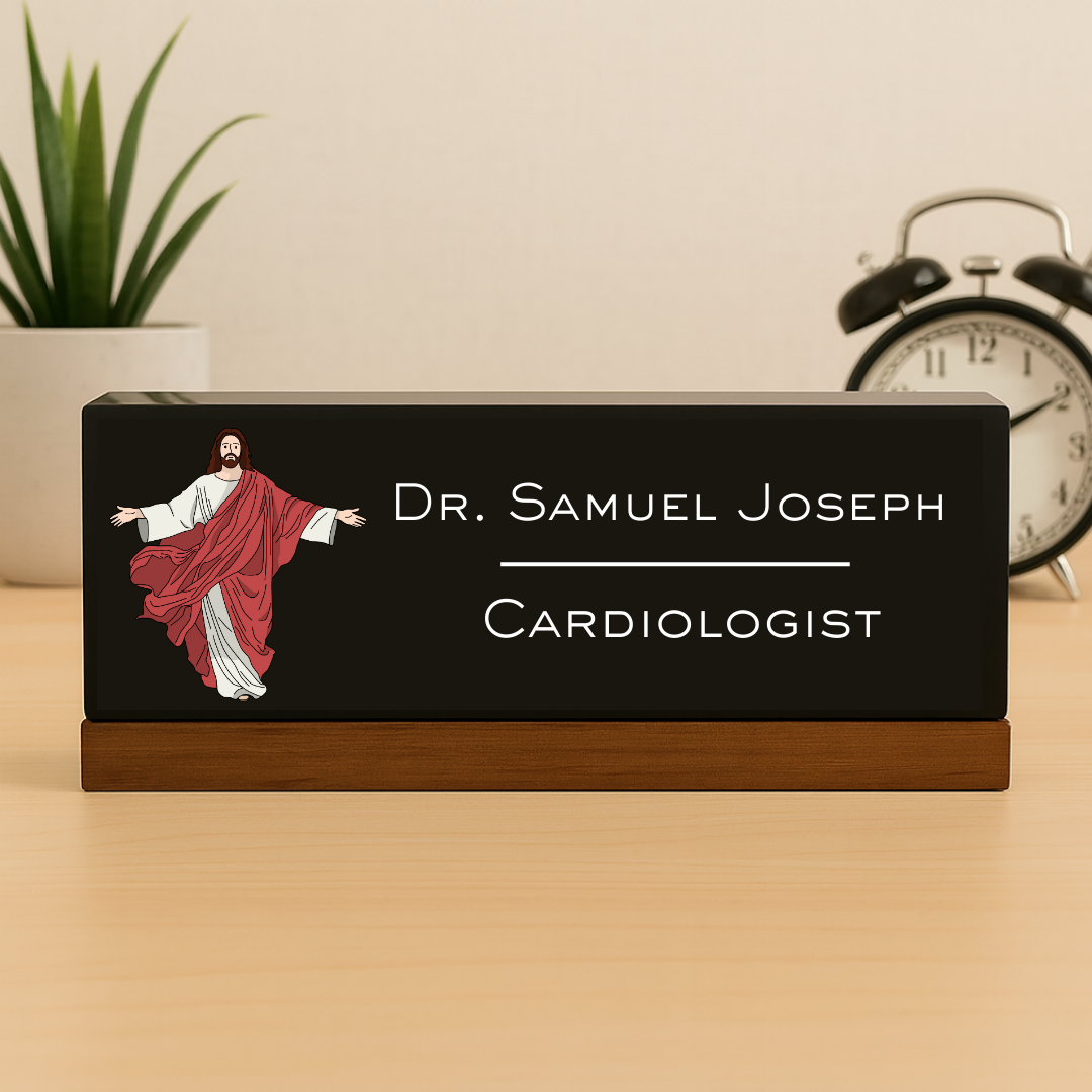 Executive Desk Name Plate for Christian