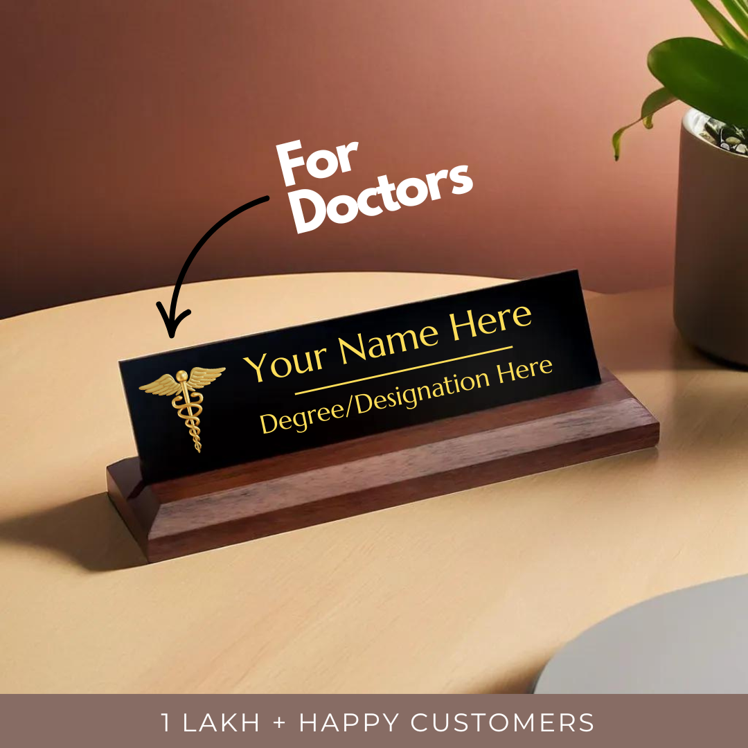 Office Desk Name Plate - Doctors