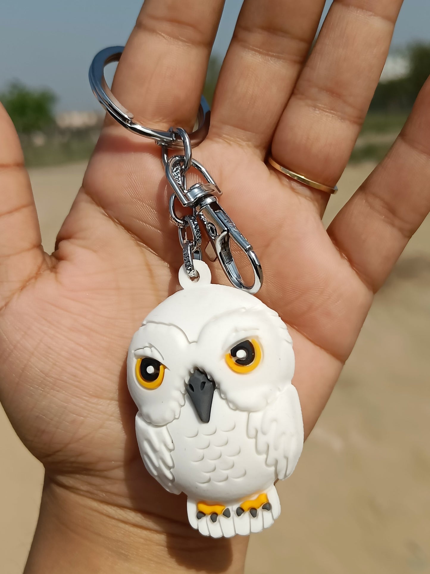 Harry Potter's Hedwig Owl Keychain