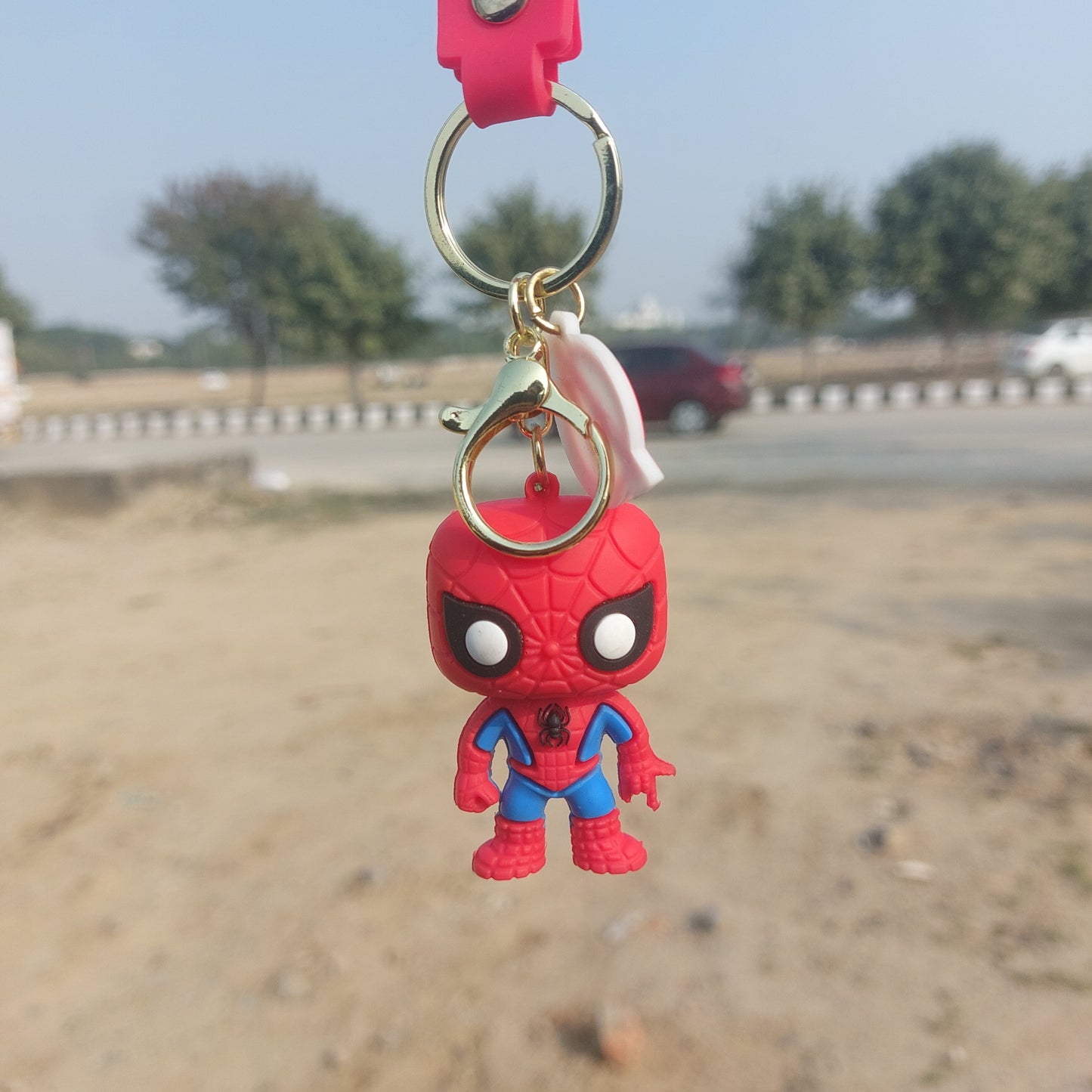 Heroic Stance - Spiderman Keychain