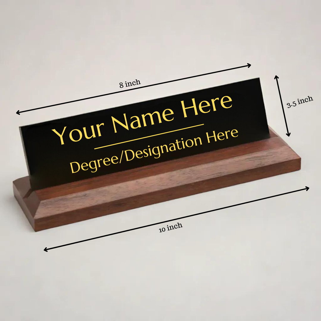 Office Desk Name Plate - Chartered Accountant