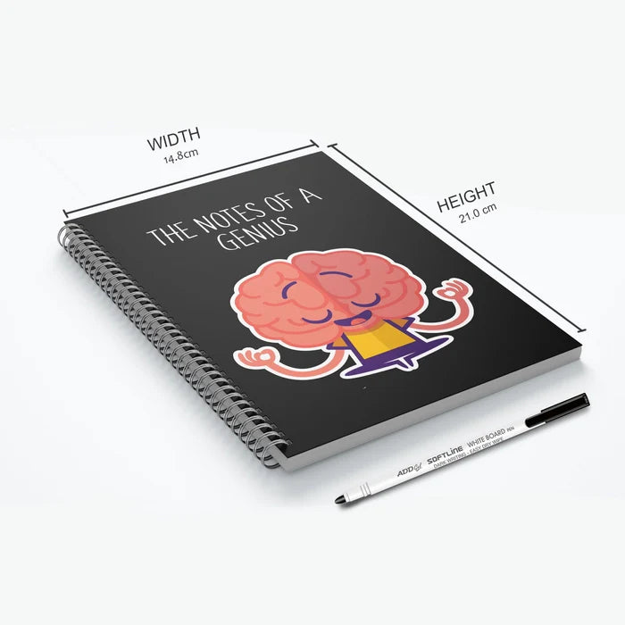 Notes of a Genius Reusable Notebook