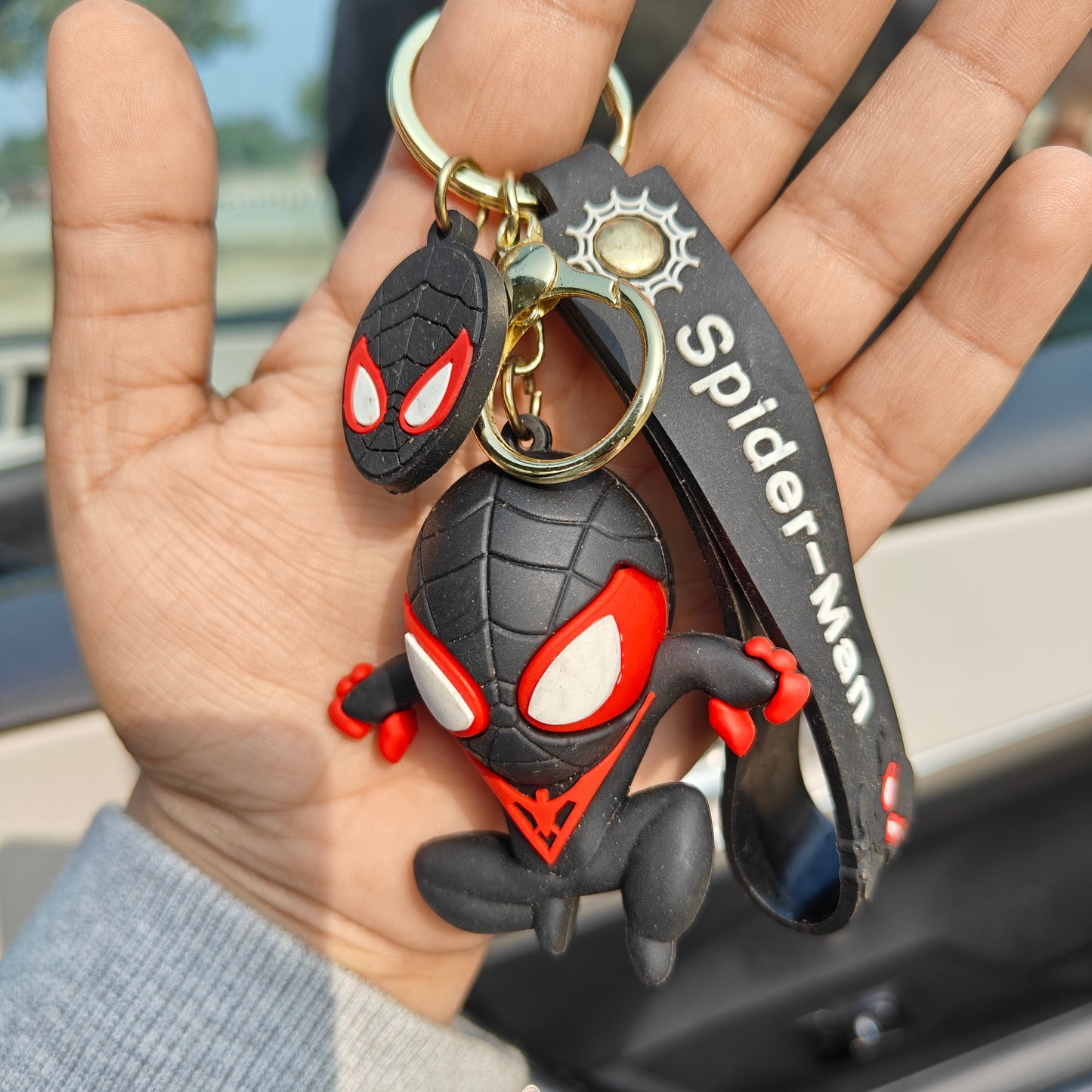 Venomous Web Silicon Keychain