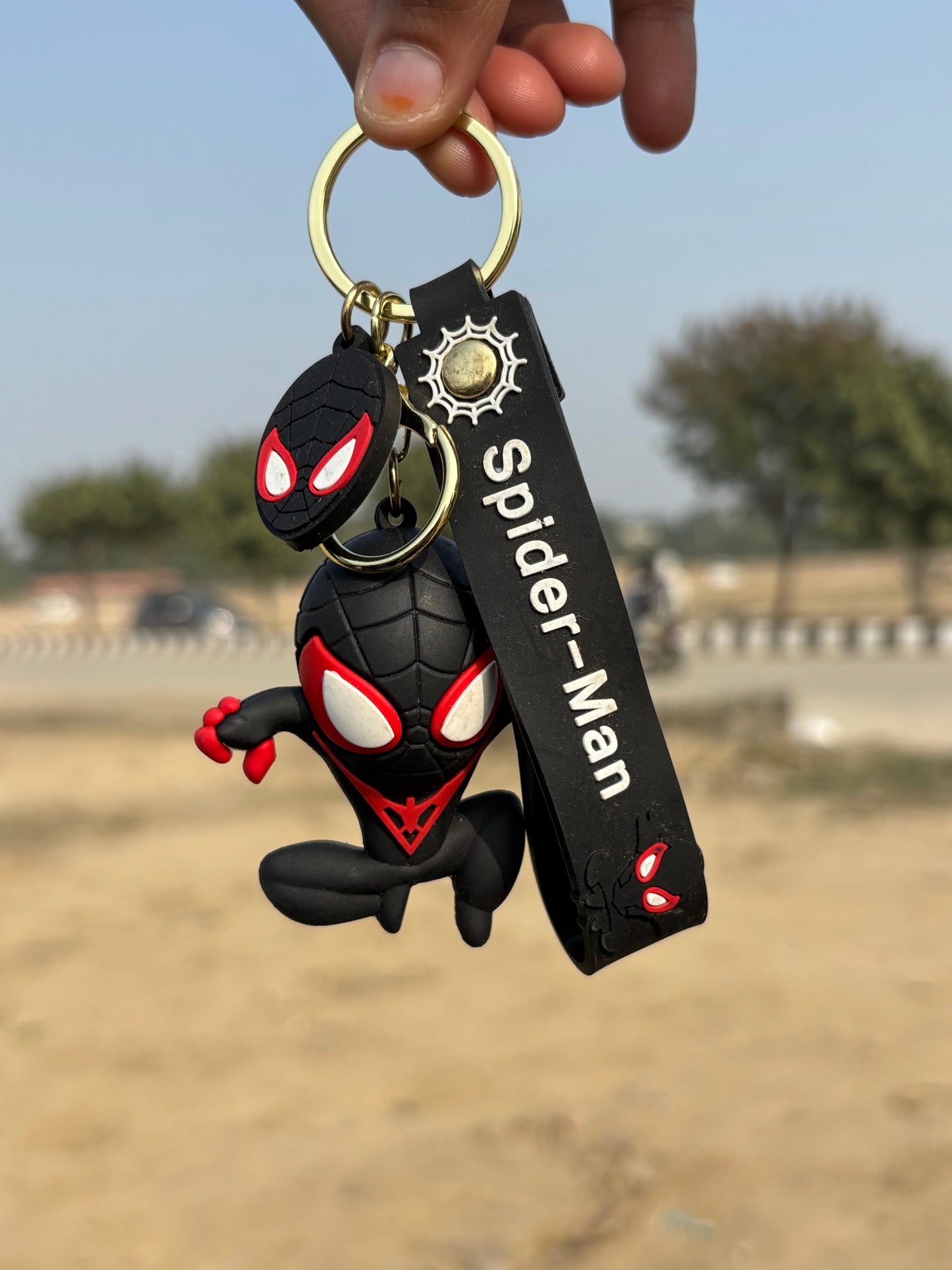 Venomous Web Silicon Keychain