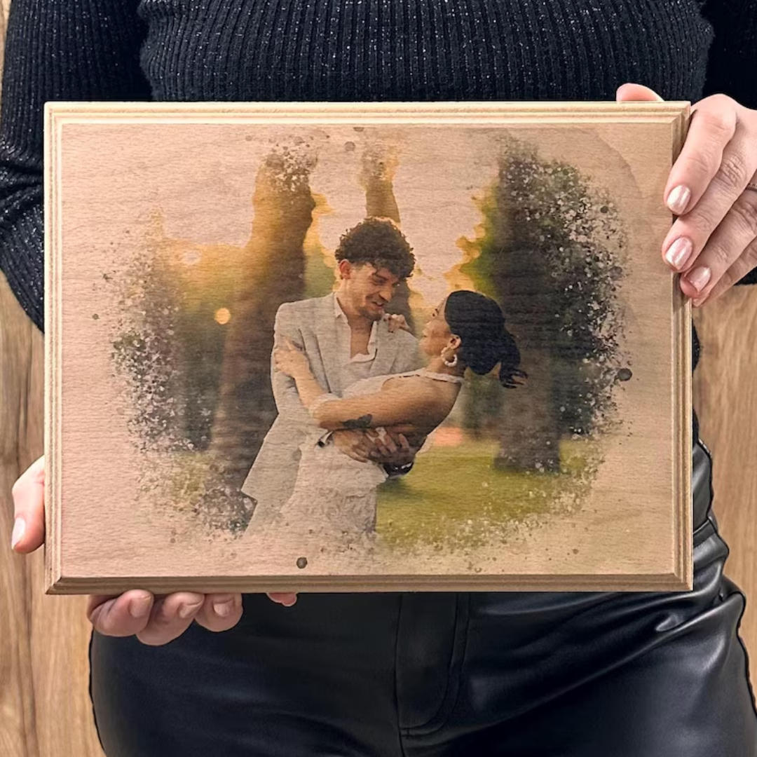 Personalized Wooden Portrait Frame