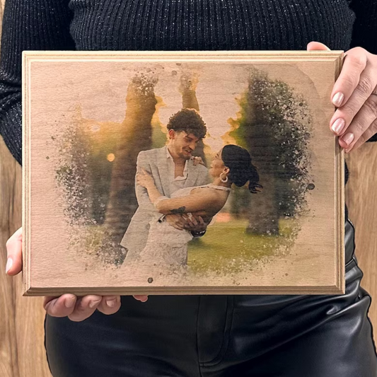 Personalized Wooden Portrait Frame