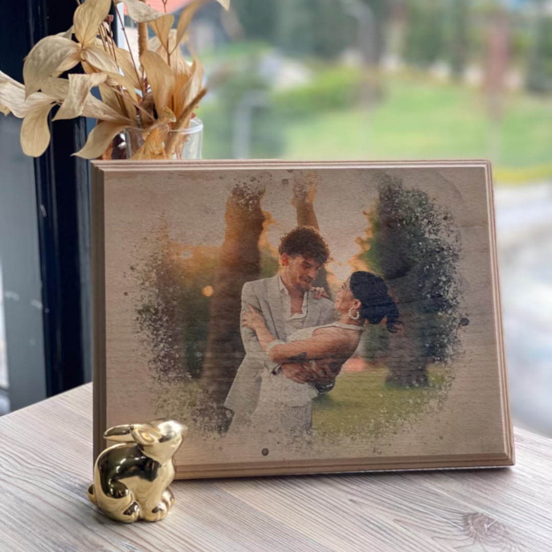 Personalized Wooden Portrait Frame