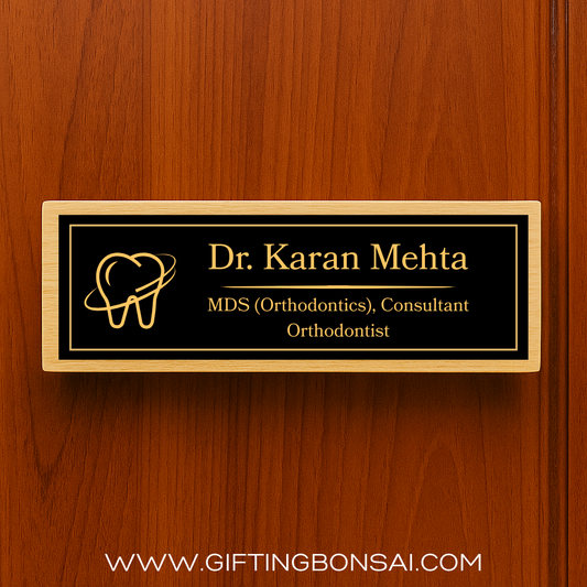 Door Name Plate for Dentist