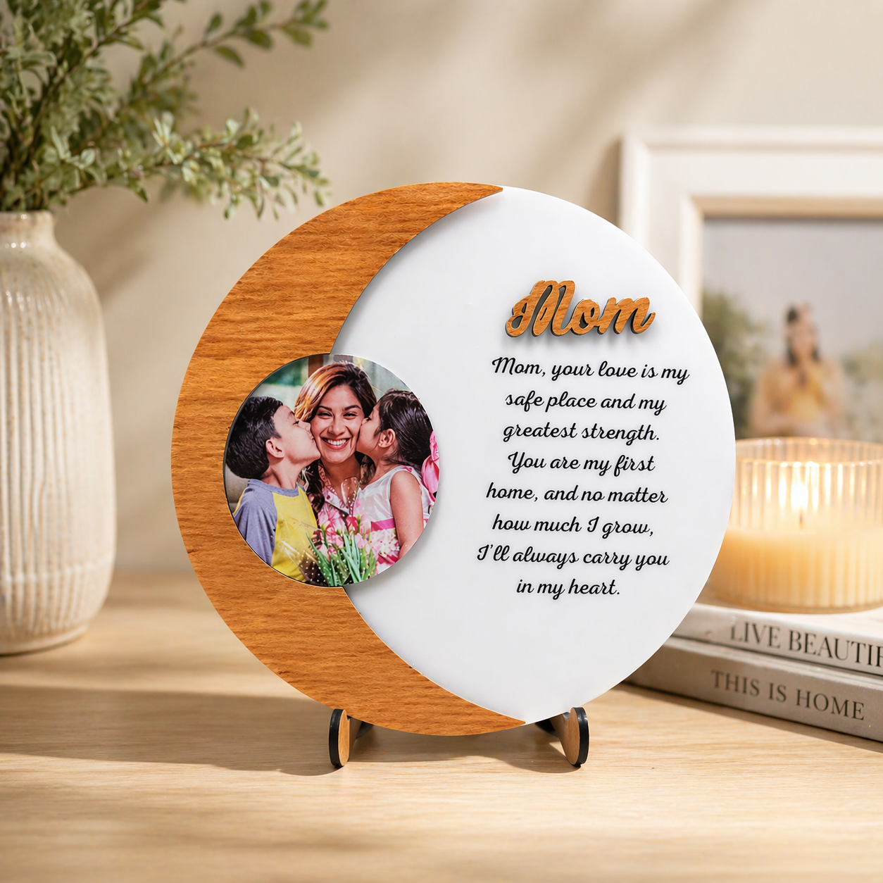 Customized Eternal Love Mom Plaque