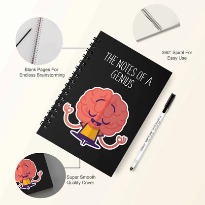 Notes of a Genius Reusable Notebook