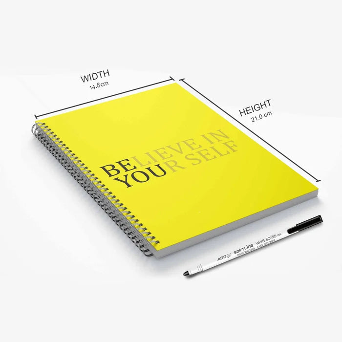 Believe in Yourself Reusable Notebook