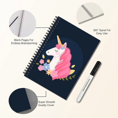 Magical Unicorn Reusable Notebook